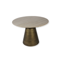 Light Travertine Round Dining Table 120cm