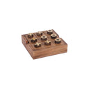 Mango Wood Noughts and Crosses & Solitaire Game