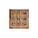 Mango Wood Noughts and Crosses & Solitaire Game