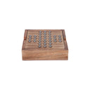 Mango Wood Noughts and Crosses & Solitaire Game