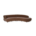 Mocha Velvet Modular Sofa