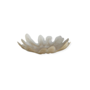 Glass fluted ombre flower bowl