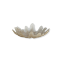 Glass fluted ombre flower bowl