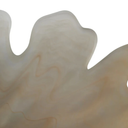 Glass fluted ombre flower bowl