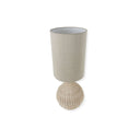 Natural Rattan Lamp with Drum Shade Large