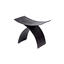 Noir Crescent Iron Stool