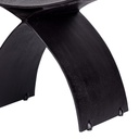 Noir Crescent Iron Stool