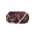 Oval Red Marble Serving Board