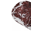 Oval Red Marble Serving Board