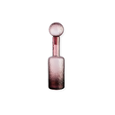 Pink Textured Glass Large Bottle