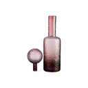 Pink Textured Glass Large Bottle