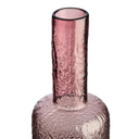 Pink Textured Glass Large Bottle