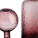 Pink Textured Glass Large Bottle