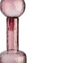Pink Textured Glass Small Decorative Bottle
