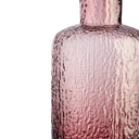 Pink Textured Glass Large Bottle