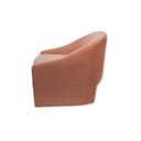 Blush Chenille Fabric Occasional Chair