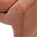 Blush Chenille Fabric Occasional Chair