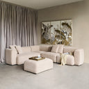 White, natural sectional sofa from Libra Interiors