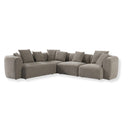 White, natural sectional sofa from Libra Interiors