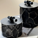 Selene Small Trinket Box in Black and Gold