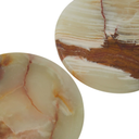 Set of Four Onyx Marble Coasters