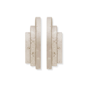 Natural Travertine arched bookends set of two