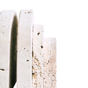 Natural Travertine stone arched bookends set of two