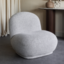 Grey Chenille Textured Occasional Chair