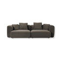 Luxe Velvet Sofa in Soft Brown from Libra Interiors
