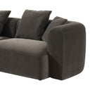 Luxe Velvet Sofa in Soft Brown from Libra Interiors