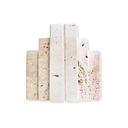 Natural Travertine stone arched bookends set of two