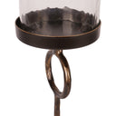 Decorative Aged Gold Table Hurricane Small 