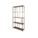 Tall Iron Shelving Unit in Brushed Champagne