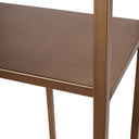 Tall Iron Shelving Unit in Brushed Champagne