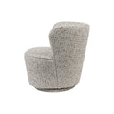 Natural Textured Slub Swivel Chair 