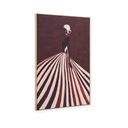 Astratto Textured Wall Art with Lady In The Stripe Dress