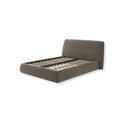 Soft Brown Upholstered 5′ King Sized Bed Frame - Libra Interiors