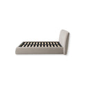 Soft Beige Upholstered 5′ King Sized Bed Frame - Libra Interiors