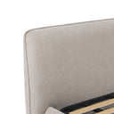 Soft Beige Upholstered 5′ King Sized Bed Frame - Libra Interiors